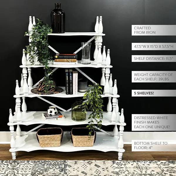 HUGE Antique Inspired French Cottage Etagere by Decor Steals