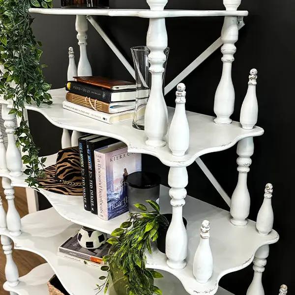 HUGE Antique Inspired French Cottage Etagere by Decor Steals