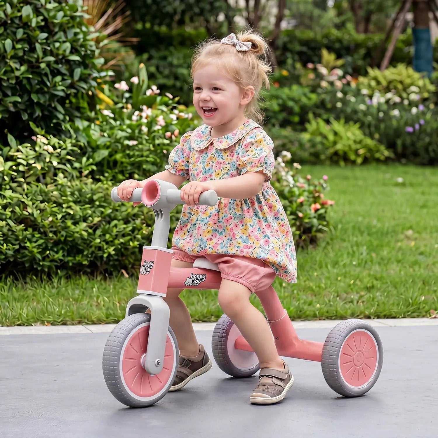 Convertible Toddler Trike with 86° Limited Steering Angle by DirectDeals