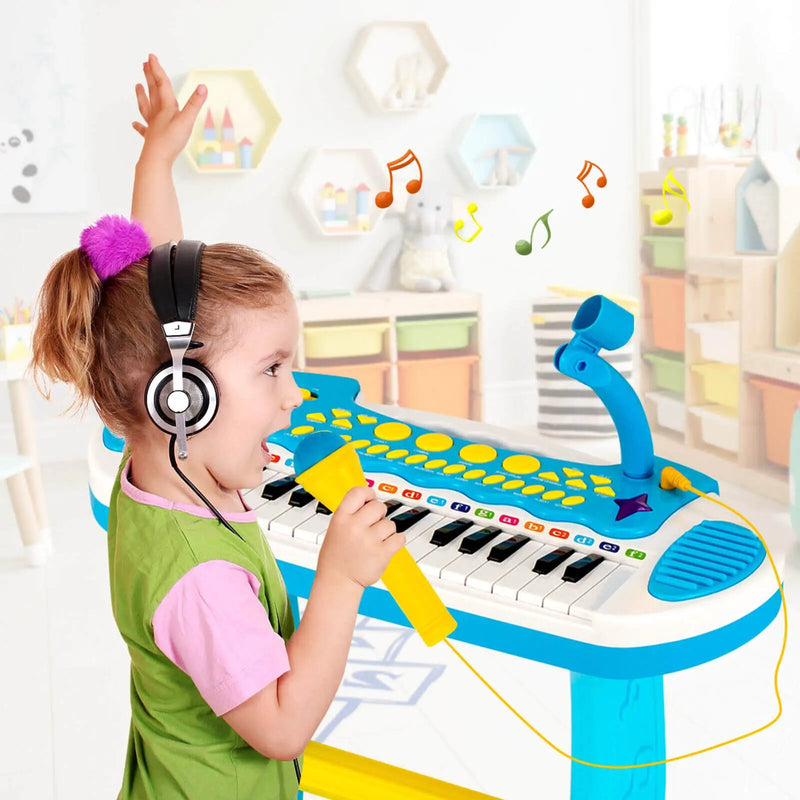 31-Key Kids Piano Keyboard Toy with Microphone and Multiple Sounds for Age 3+ by DirectDeals