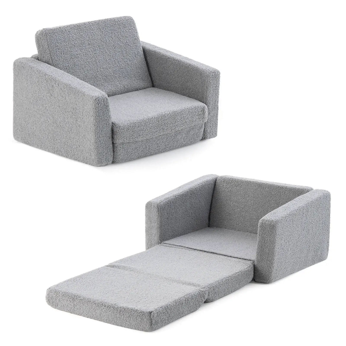 2-in-1 Children’s Convertible Sofa to Lounger-L by DirectDeals
