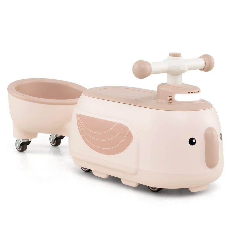 Toddler Ride on Toy with Trailer and Light Music by DirectDeals