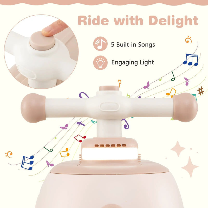 Toddler Ride on Toy with Trailer and Light Music by DirectDeals