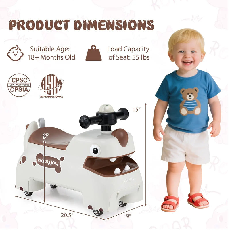 Toddler Ride on Toy Walking Sliding Car with Lights and Music by DirectDeals