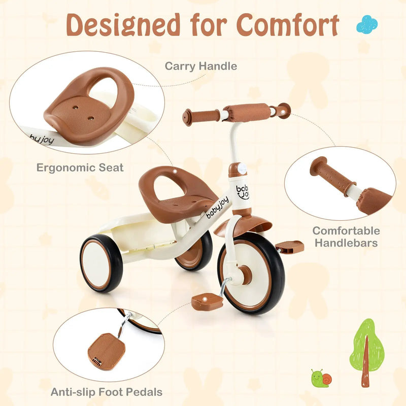 Toddler Tricycle Kids Trike with Adjustable Seat and by DirectDeals