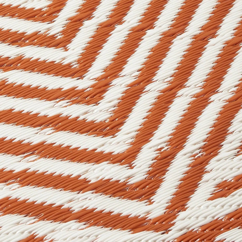 Tokyo - Burnt Orange Outdoor Rug for Patio by Fab Habitat
