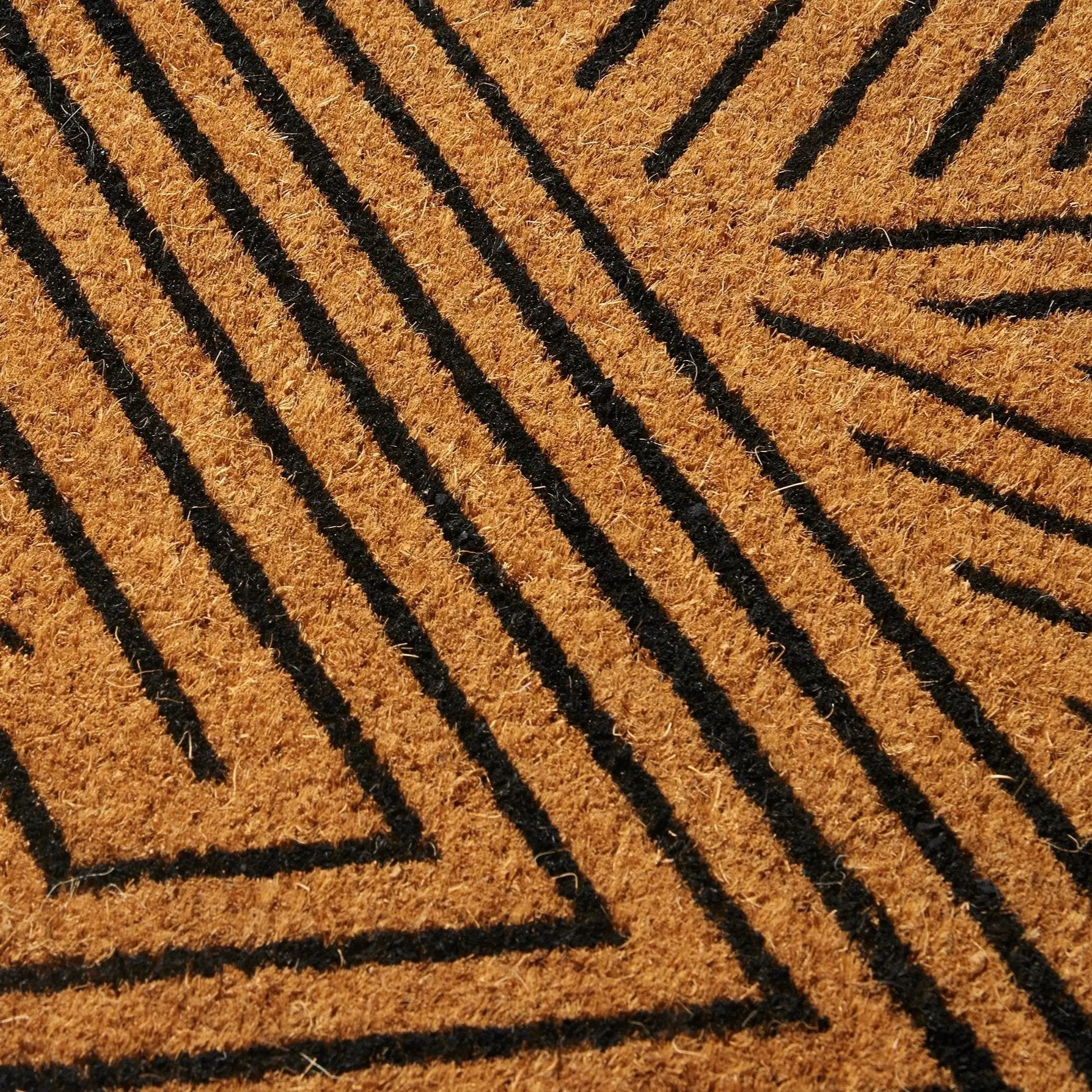 Tokyo - Black Coir Doormat by Fab Habitat