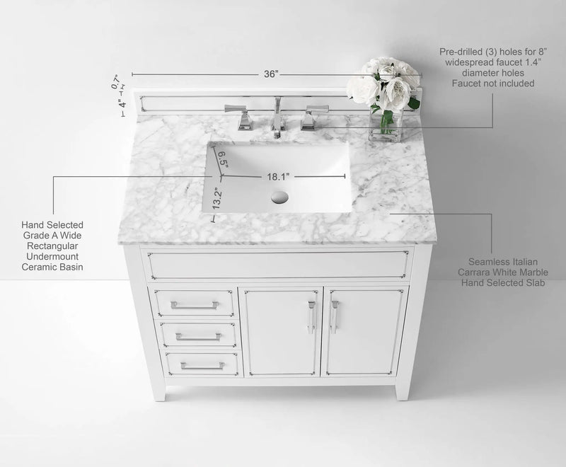 Aspen 36" Bath Vanity Set by Ancerre Designs