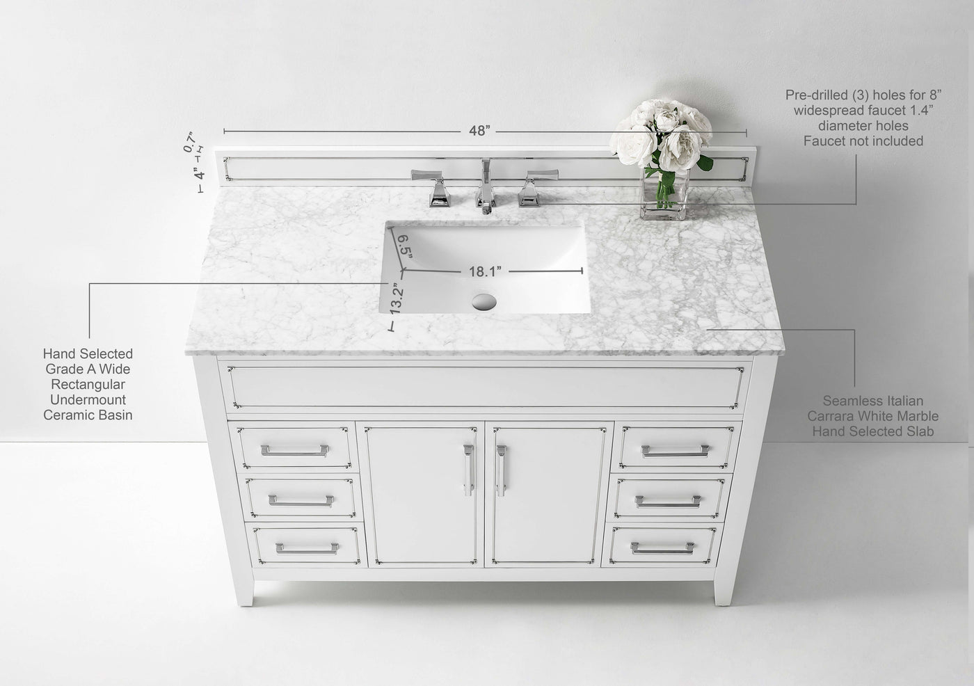 Aspen 48" Bath Vanity Set by Ancerre Designs