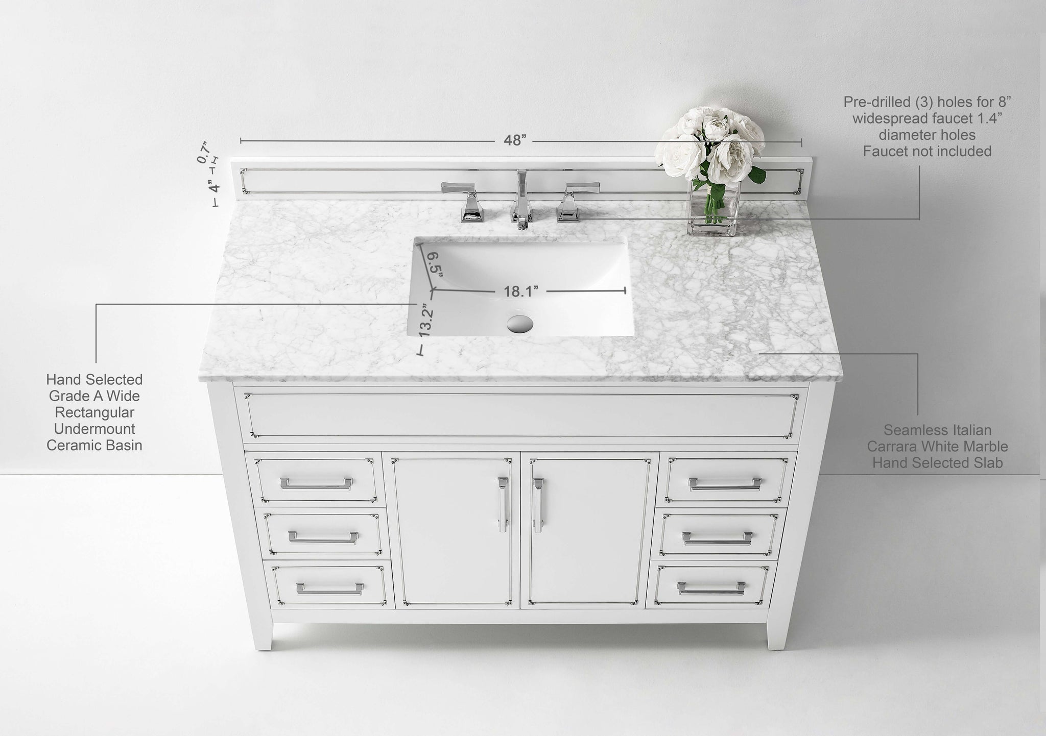 Aspen 48" Bath Vanity Set by Ancerre Designs