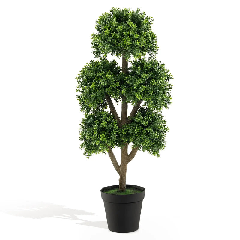 45 Inch Artificial Boxwood Topiary Ball Tree by DirectDeals