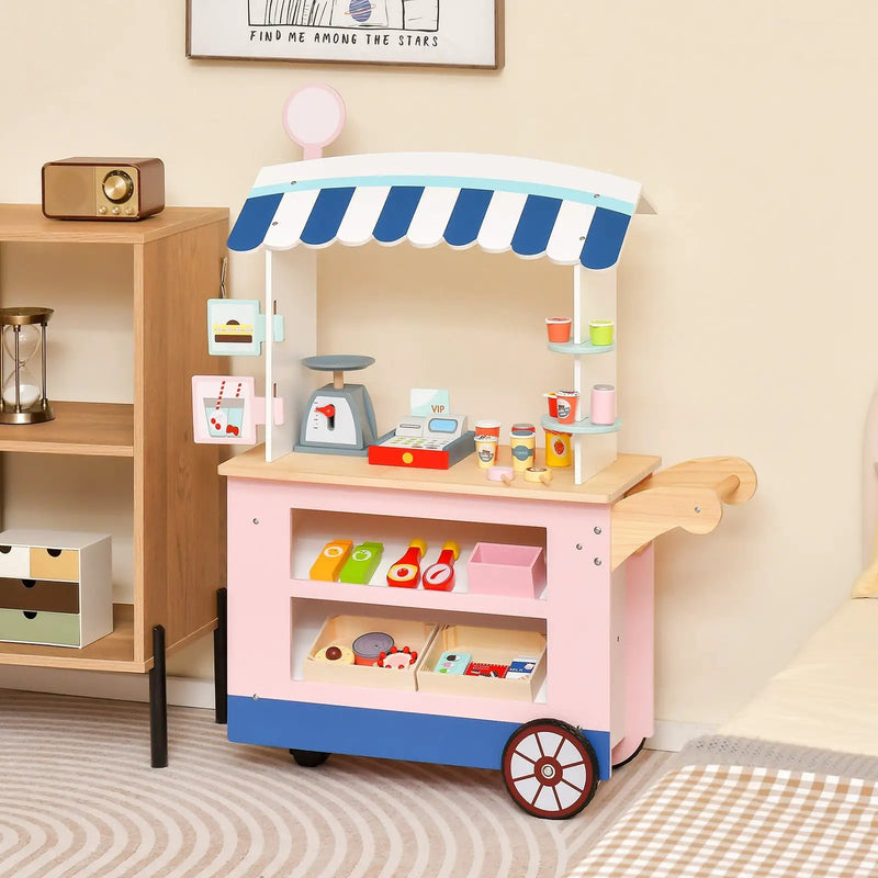 Toy Cart Play Set with POS Machine and Lovely Scale by DirectDeals