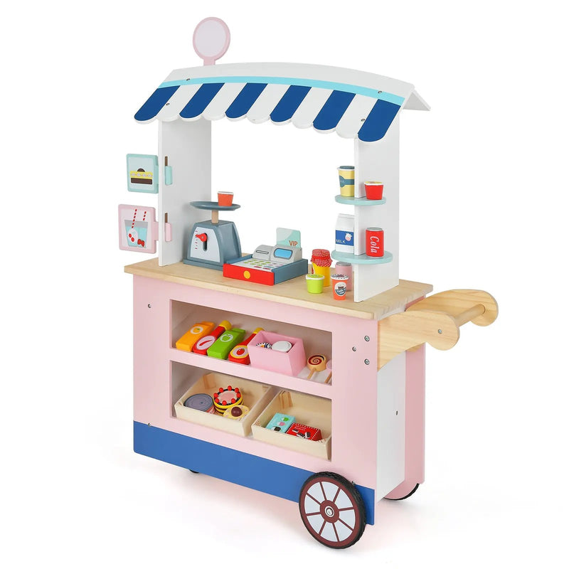 Toy Cart Play Set with POS Machine and Lovely Scale by DirectDeals