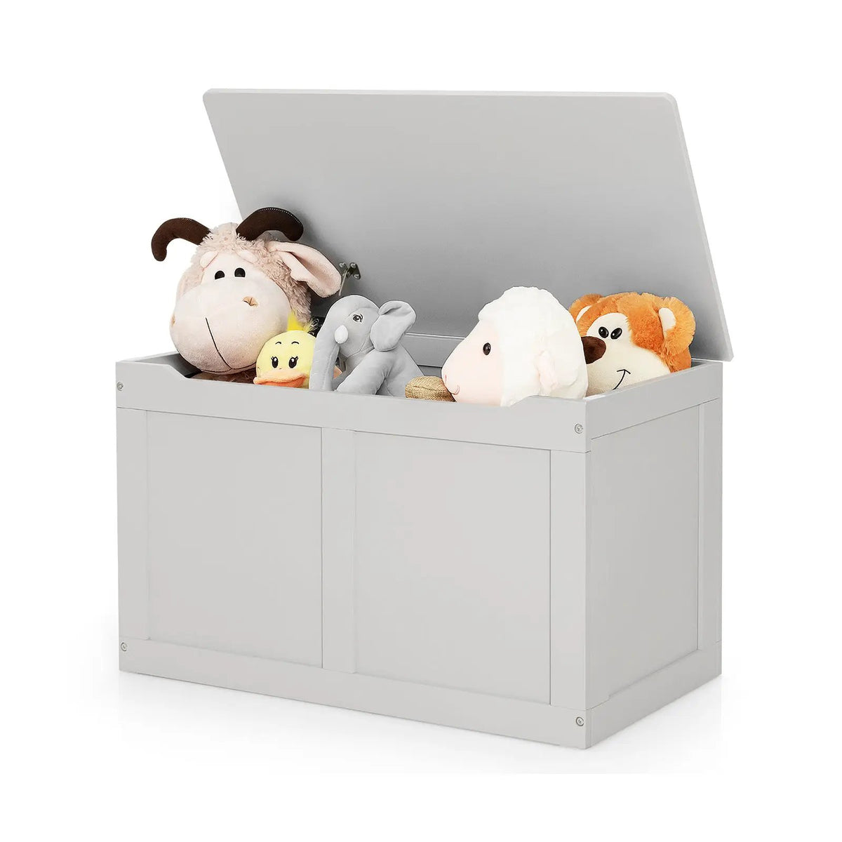 Safety Hinge Wooden Chest Organizer Toy Storage Box by DirectDeals
