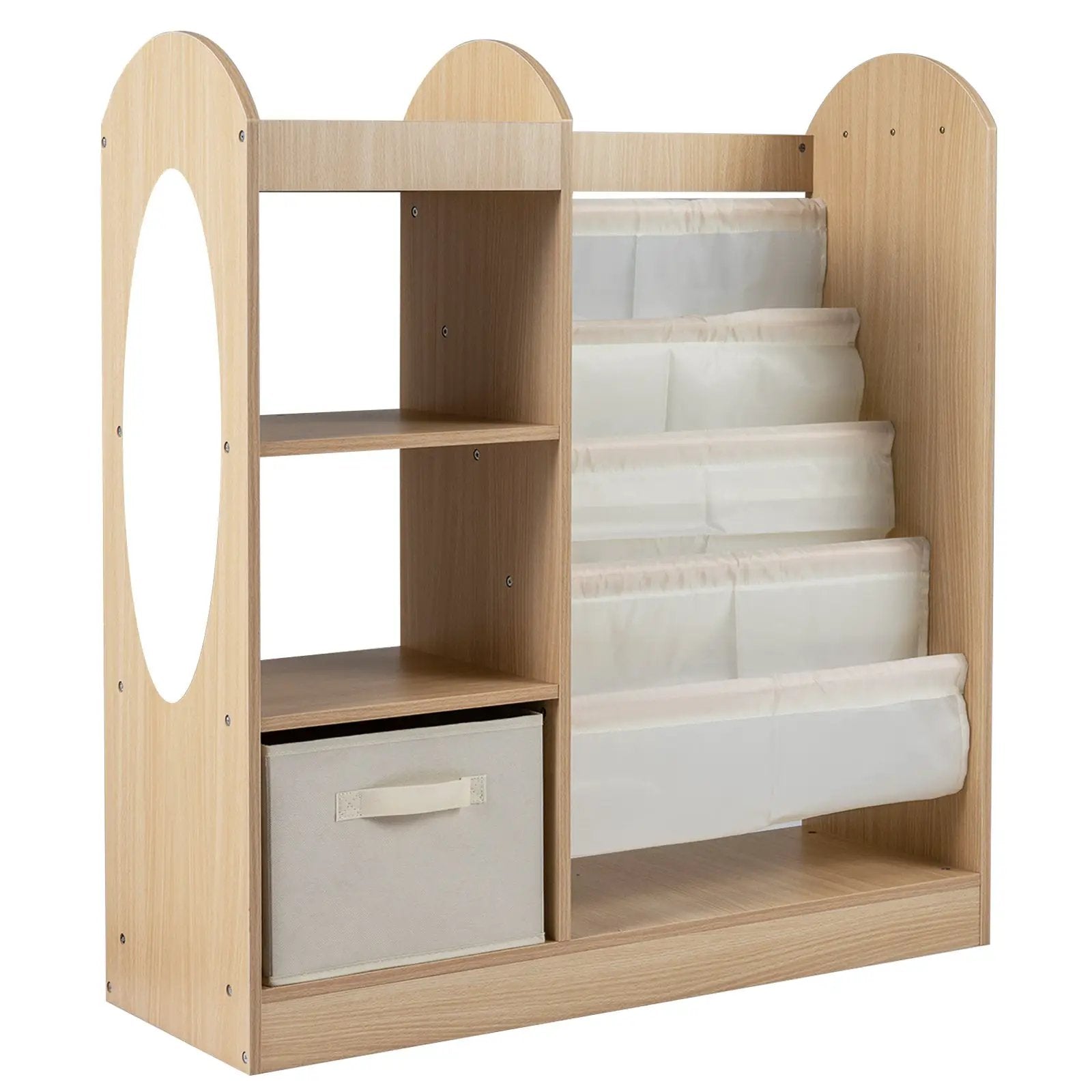 Toy Storage Organizer with 4-Tier Sling Shelves by DirectDeals