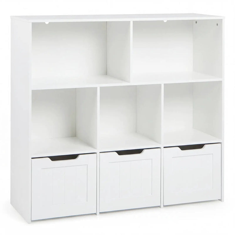 Kids Storage Organizer with 3 Drawers and 5 Cubbies by DirectDeals