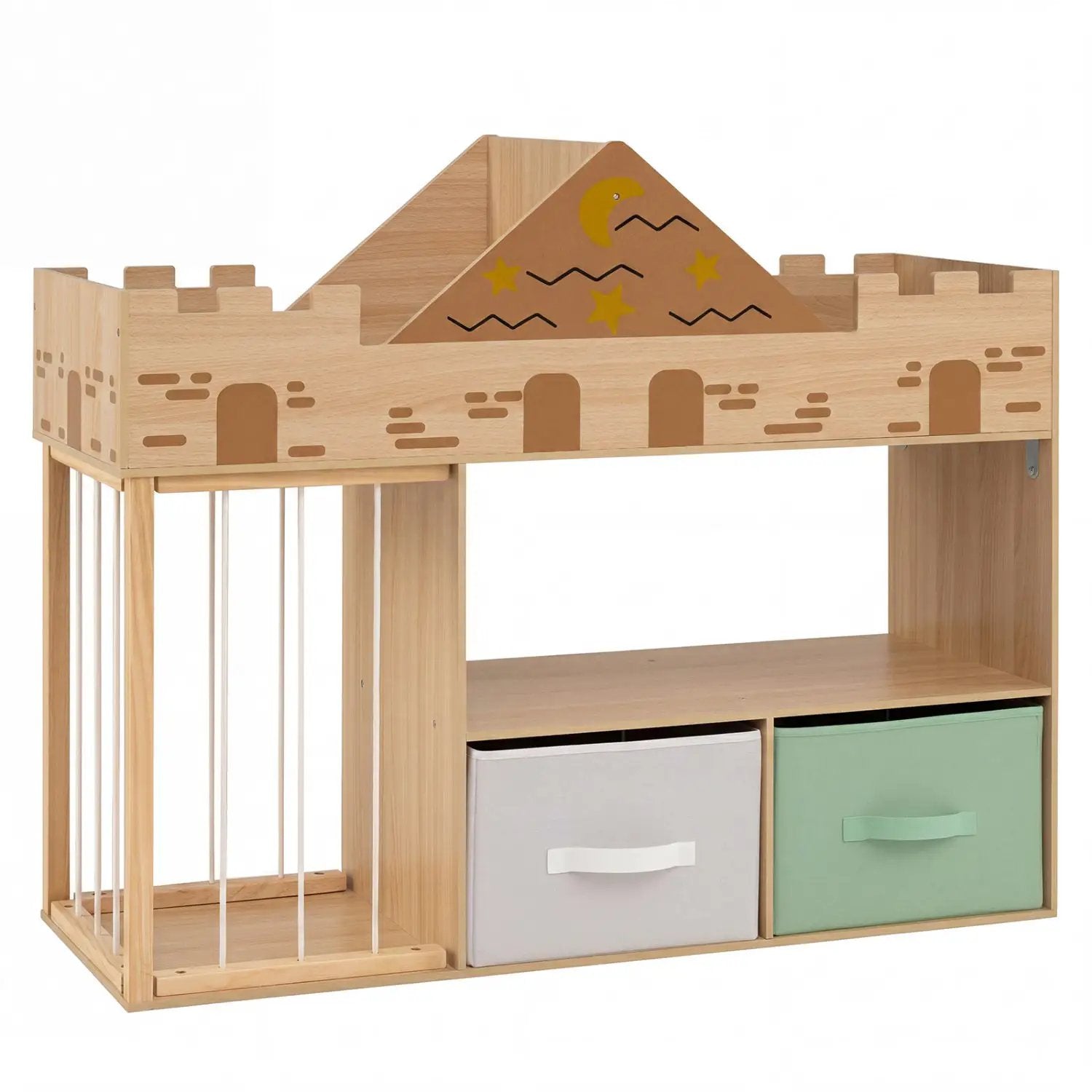 Kids Toy Storage Organizer with Stuffed Animal Holder by DirectDeals