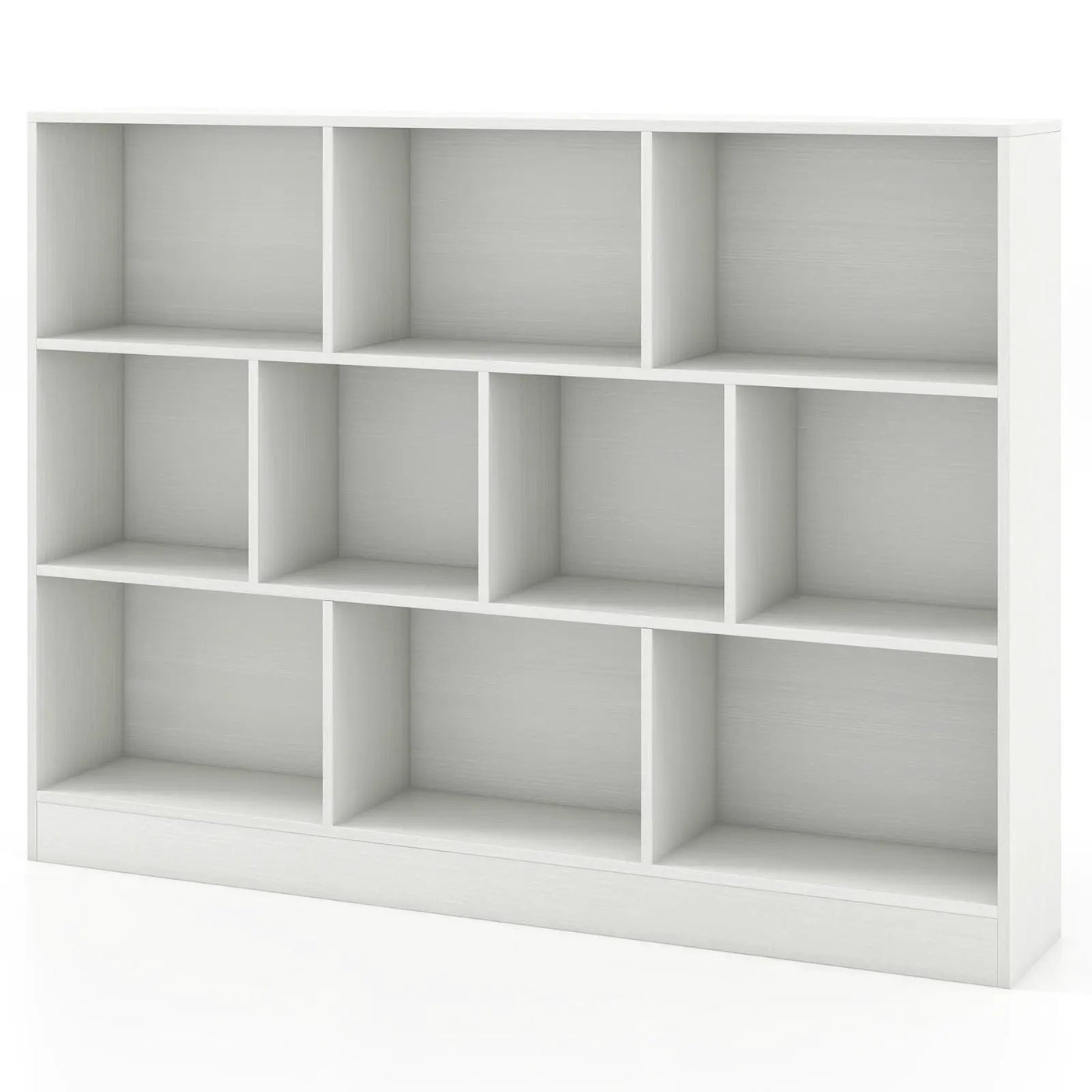 41 inches Wooden Toy Storage Organizer with 10 Cubes for Classroom Daycare Nursery Kindergarten by DirectDeals