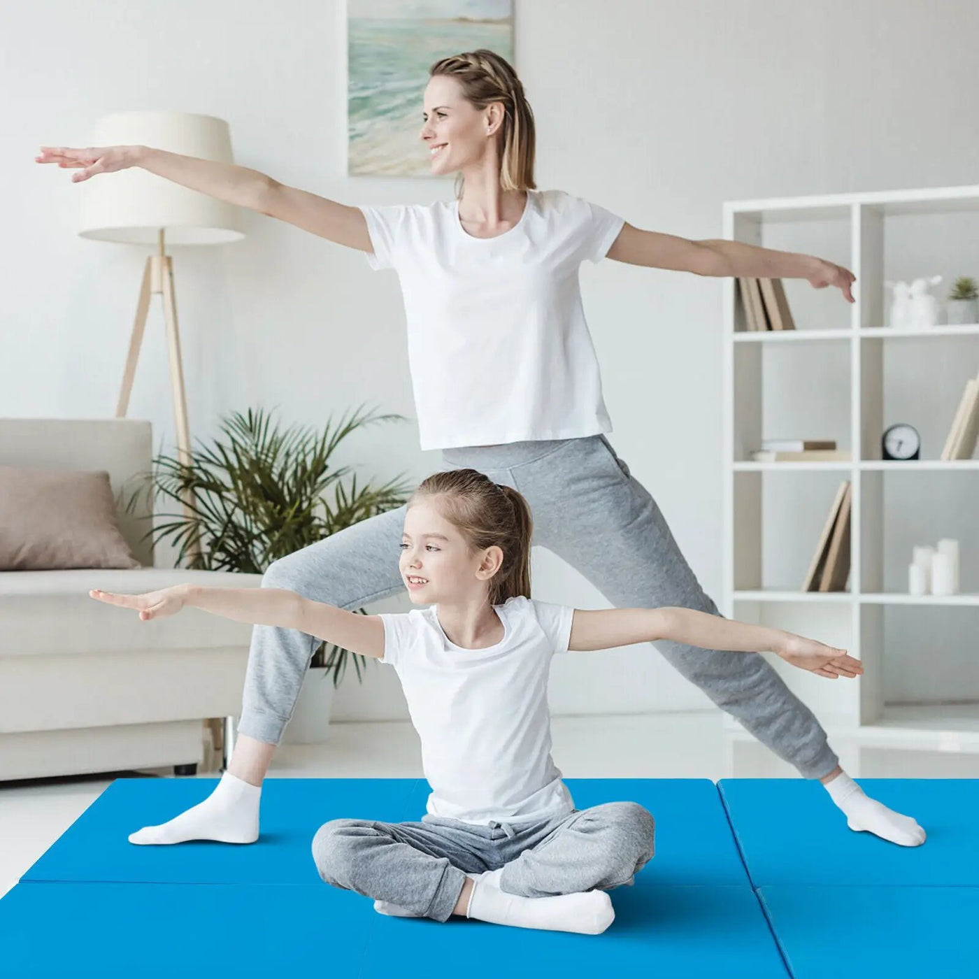 6 x 2 FT Tri-Fold Gym Mat with Handles and Removable Zippered Cover by DirectDeals