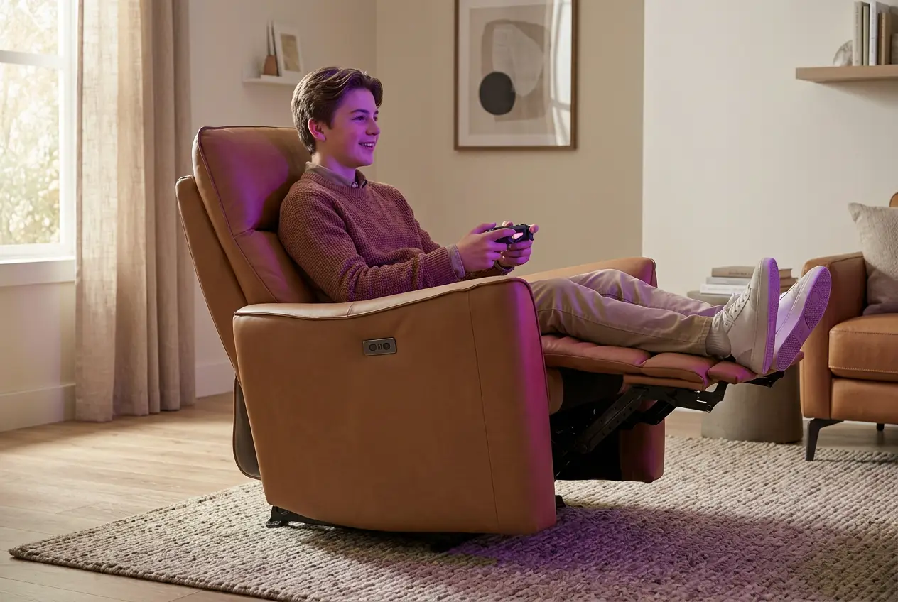 Trooper Triple Zero Power Recliner by Ornate Furniture