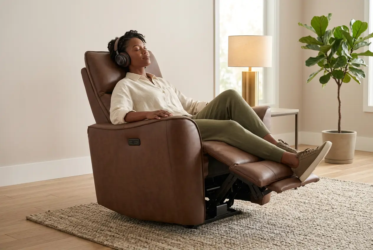 Trooper Triple Zero Power Recliner by Ornate Furniture