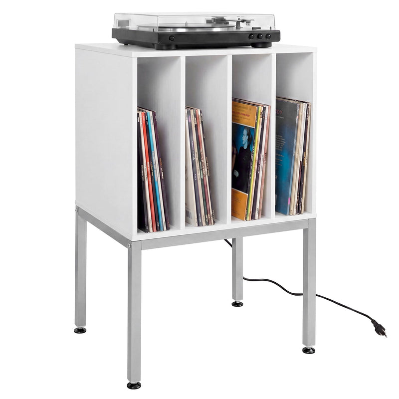 Turntable Record Player Stand with Power Outlets by DirectDeals