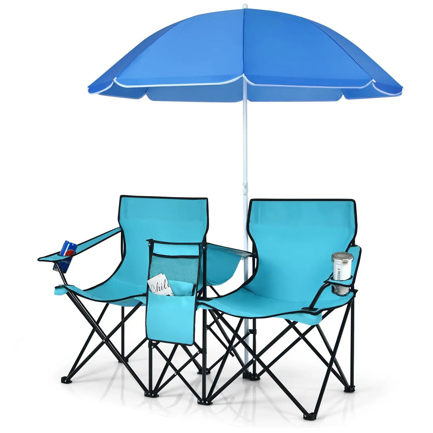 Portable Folding Picnic Double Chair by DirectDeals