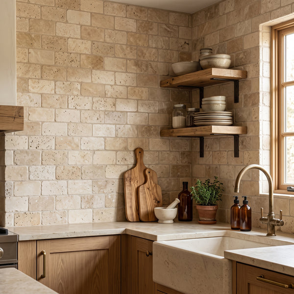 Tuscany Classic Tumbled Travertine Tiles 3x6
