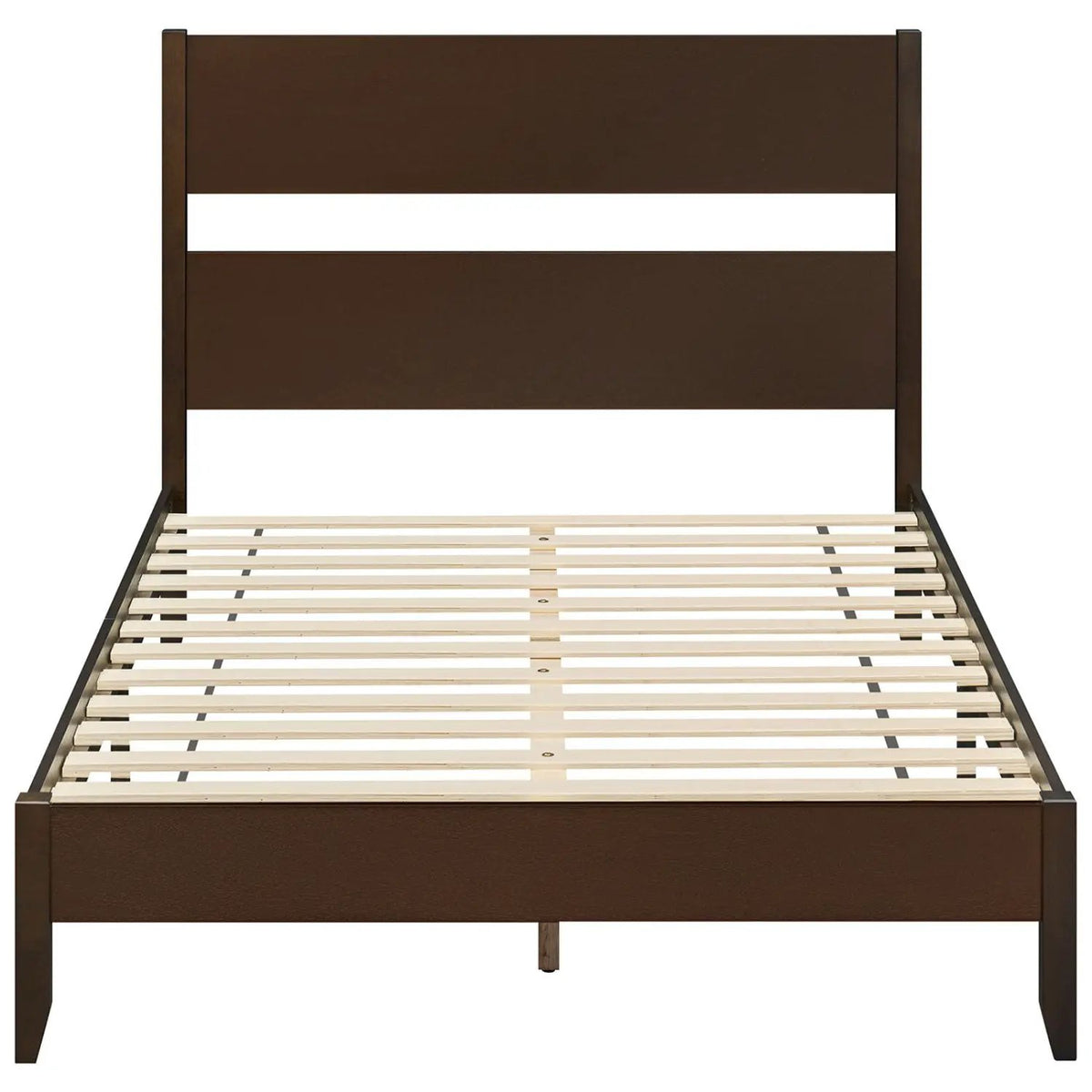 Full Bed Frame with Headboard and Solid Wood Legs by DirectDeals