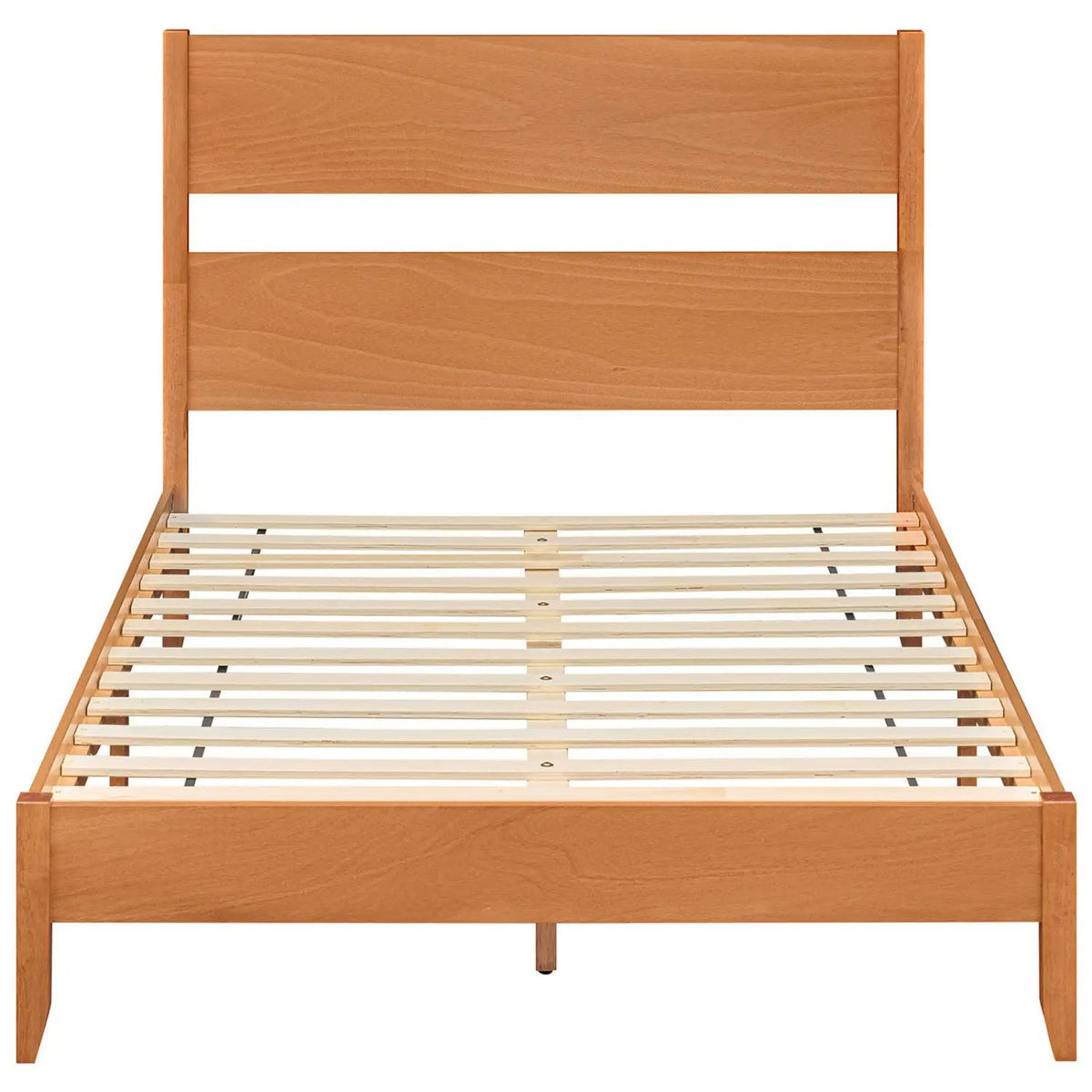 Full Bed Frame with Headboard and Solid Wood Legs by DirectDeals