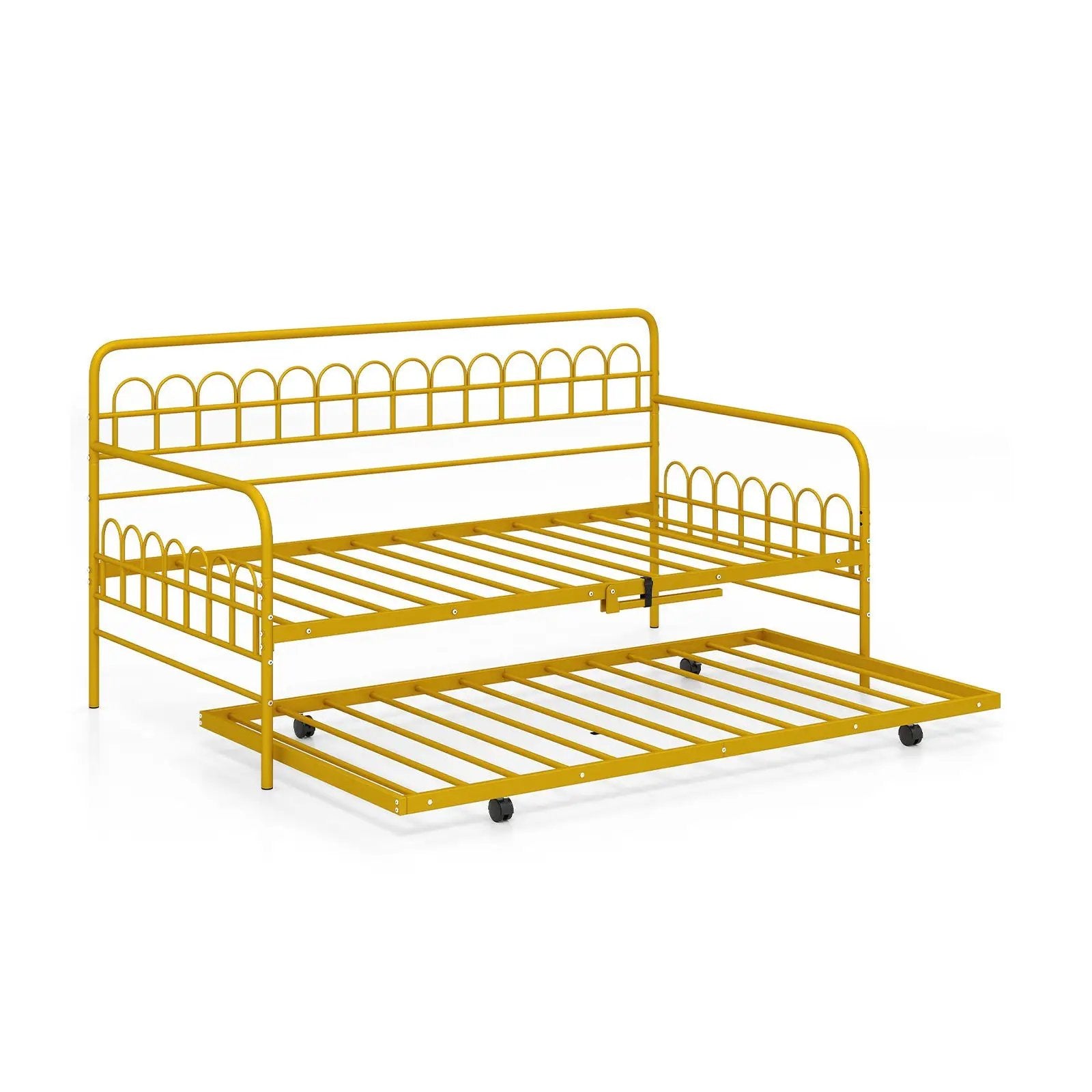 Twin Daybed with Curved Backrest and Armrests by DirectDeals