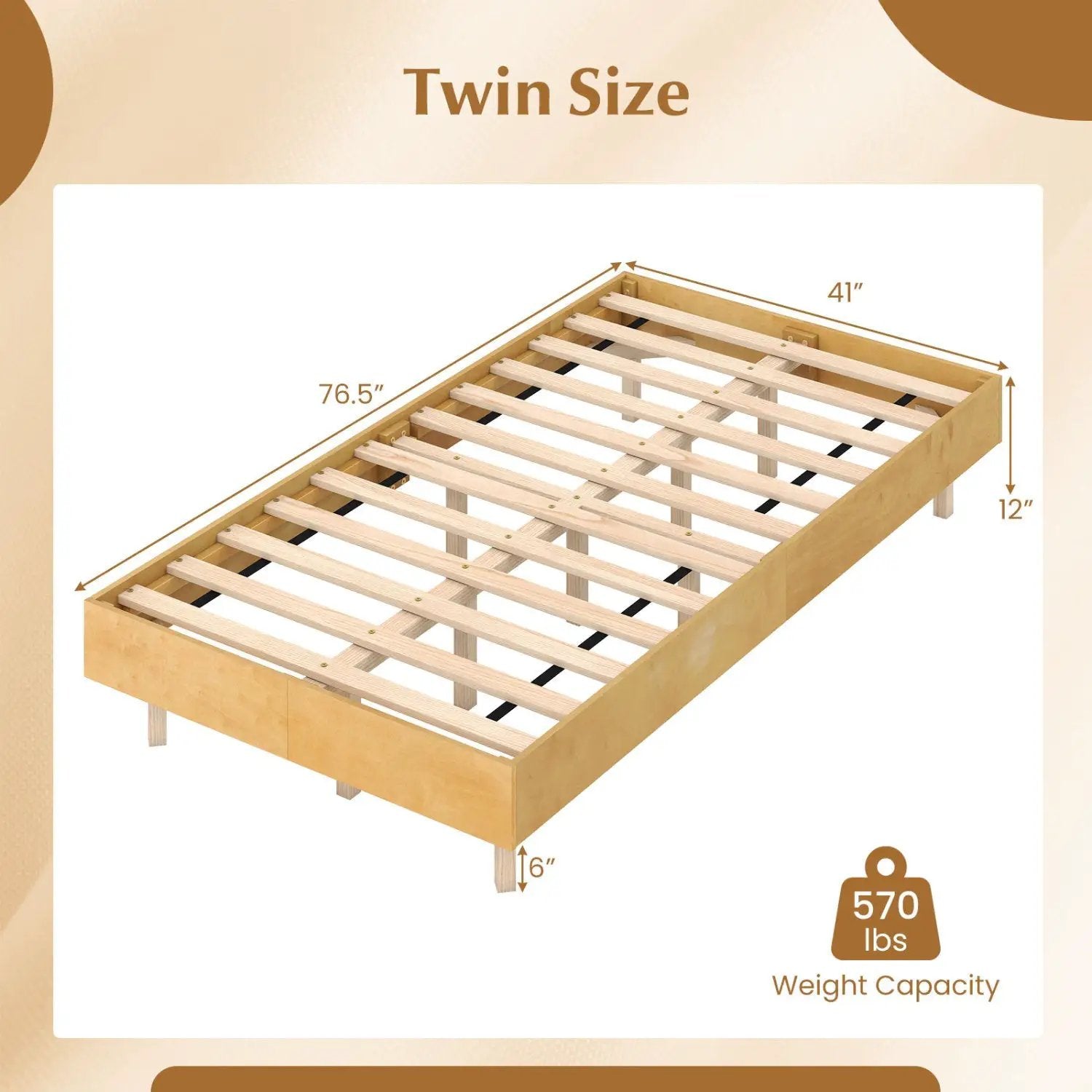 Twin/Full/Queen Size Floating Bed Frame with LED Lights for Bedroom by DirectDeals