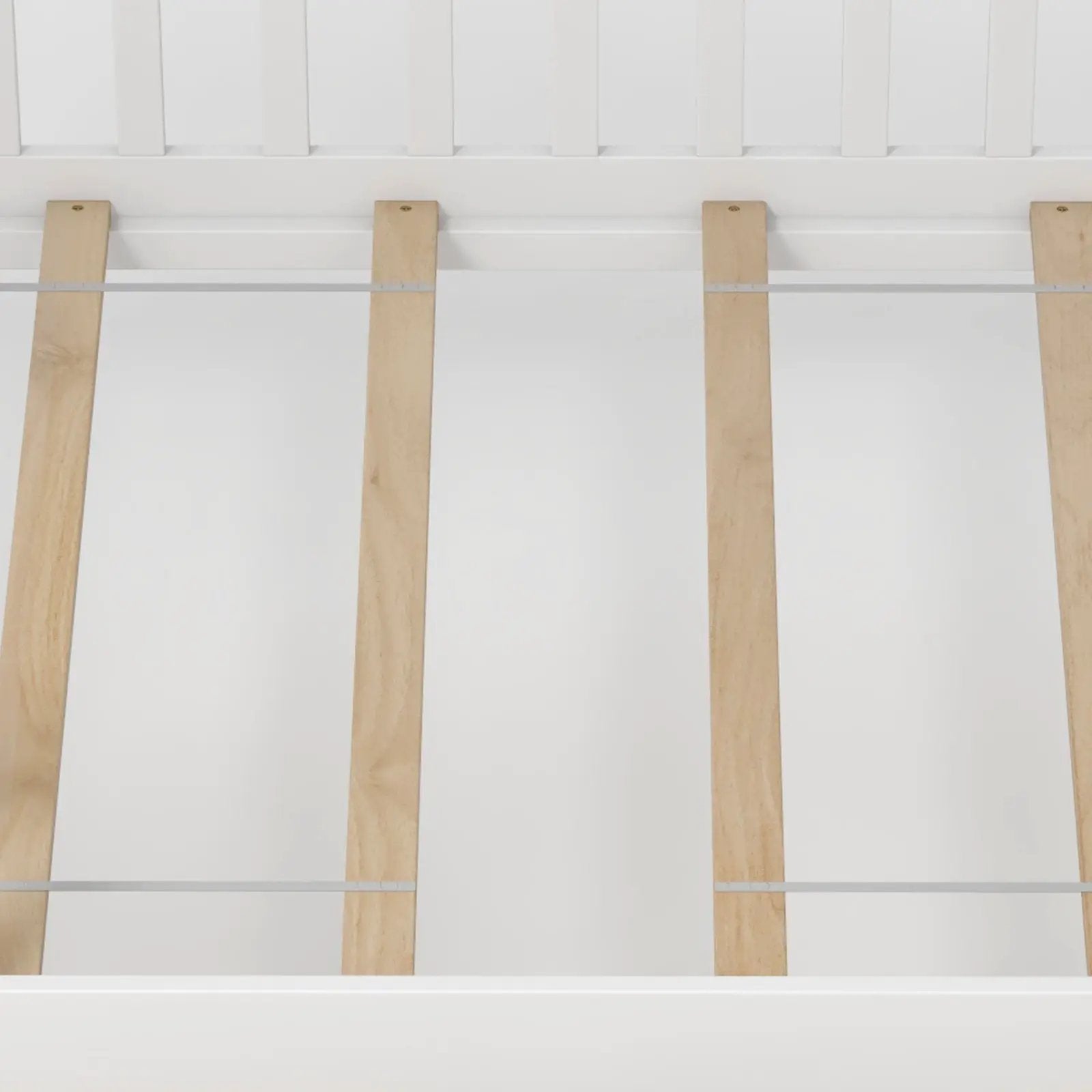 Twin House Bed with 2 Storage Drawers and Roof & Fence Rails by DirectDeals
