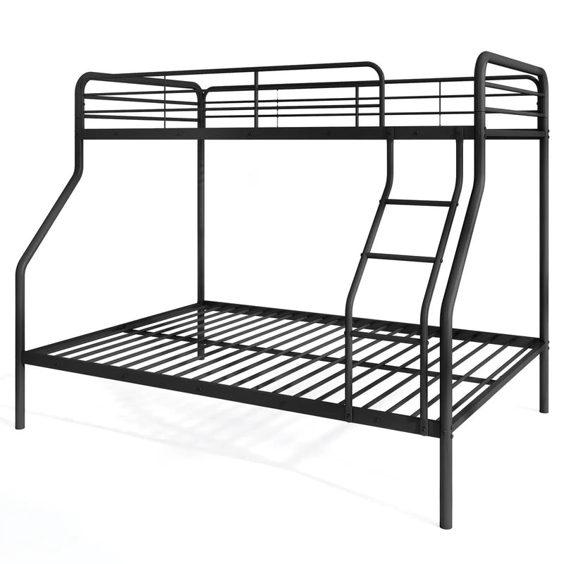 Twin Over Full Bunk Bed with Ladder and Full-length Guardrails by DirectDeals