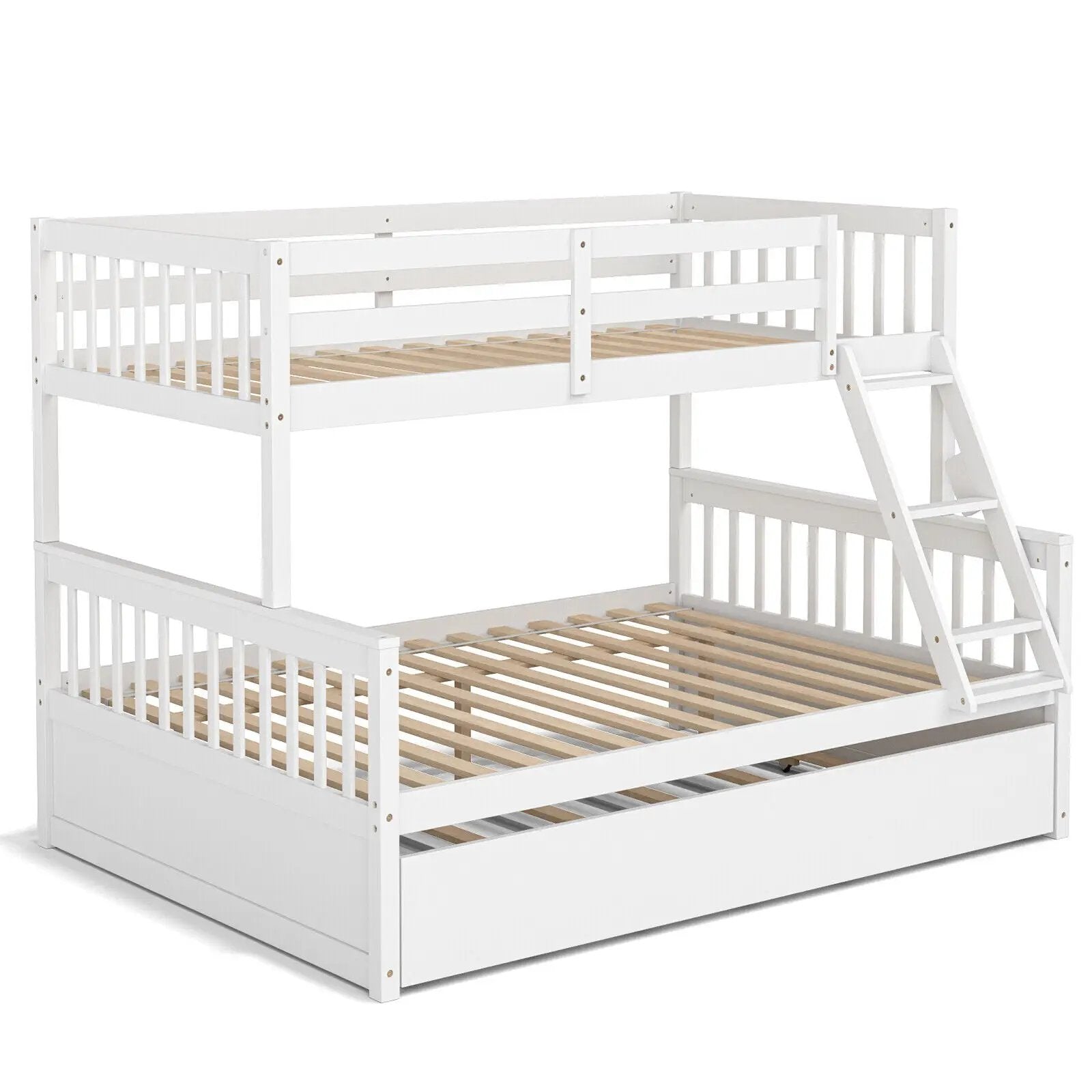 Twin Over Full Convertible Bunk Bed with Twin Trundle by DirectDeals