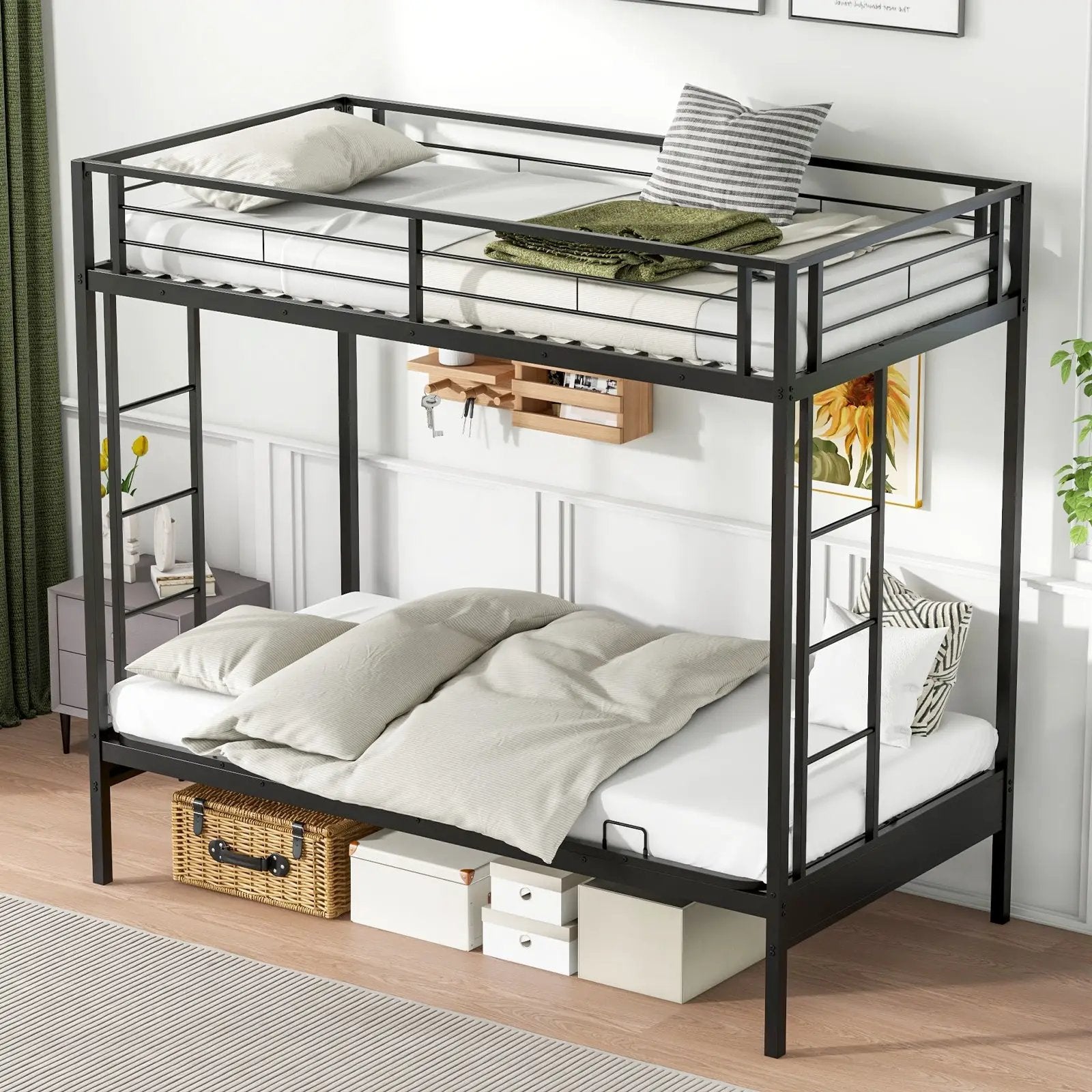 4-Tier Modern Bookshelf Wooden Vertical Display Book Shelf for Small Space by DirectDeals