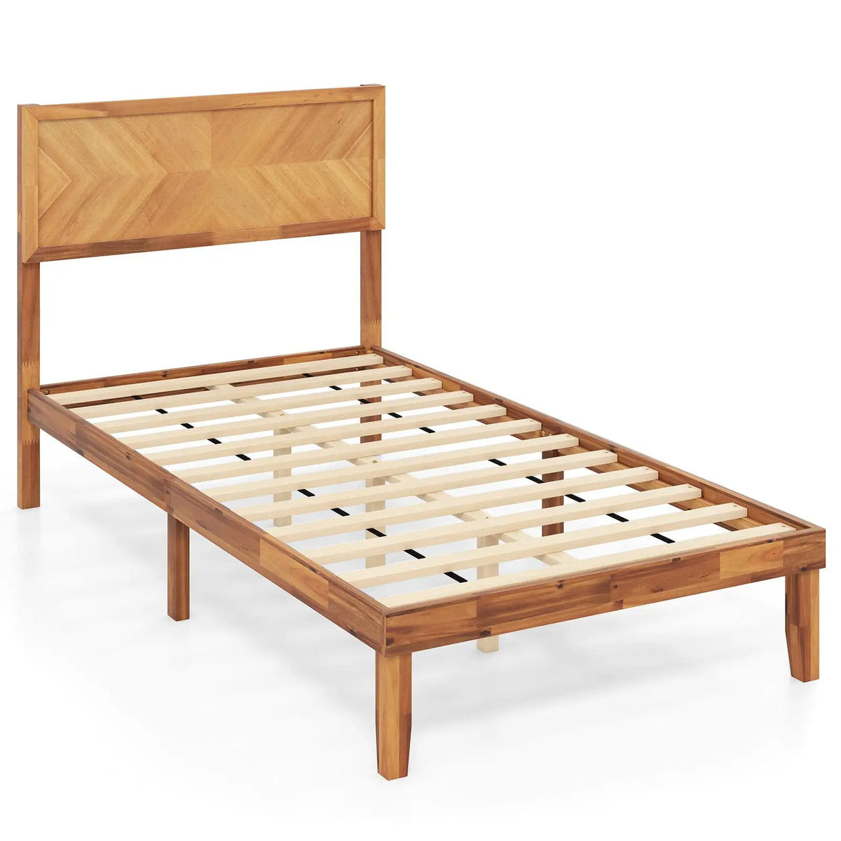 Twin/Full/Queen Size Bed Frame with Headboard and Storage Space by DirectDeals