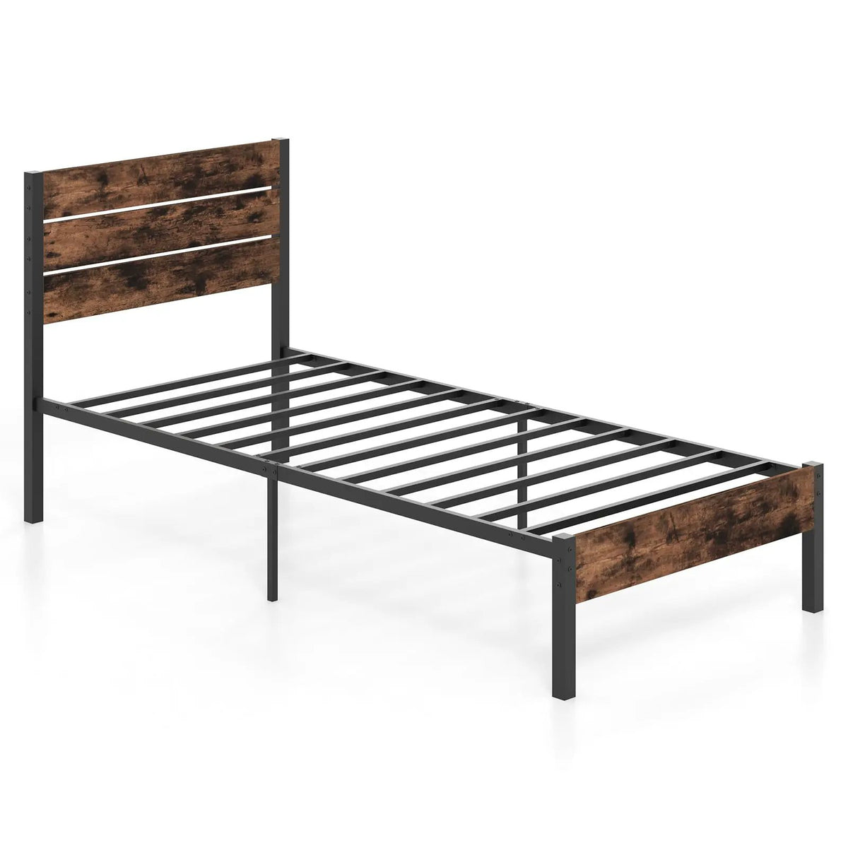Full/King/Queen/Twin Size Bed Frame with High Headboard and Mute Bar by DirectDeals