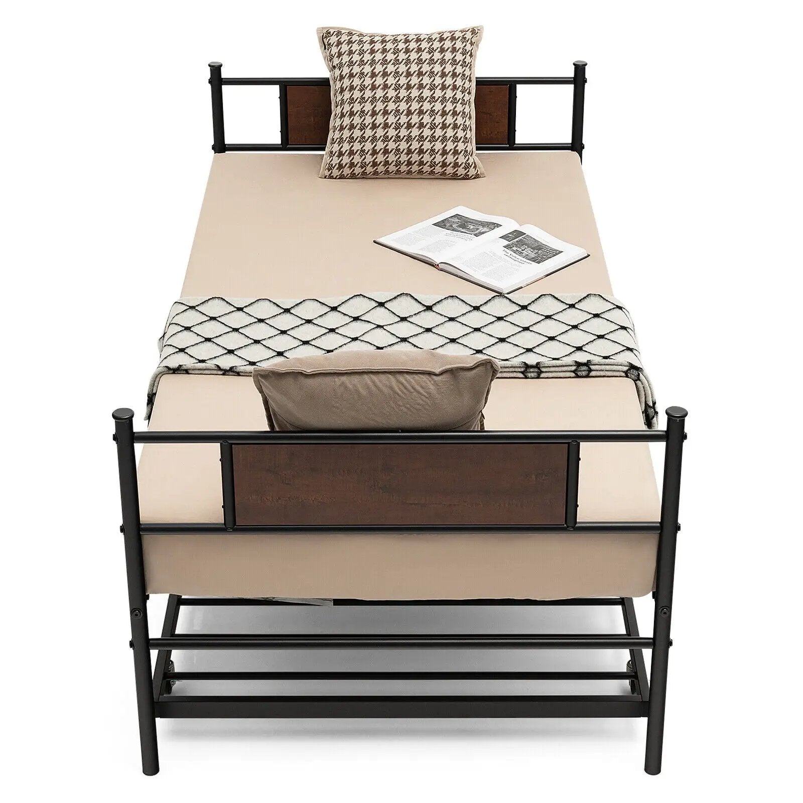 Twin Size 2-In-1 Daybed Frame with Pullout Trundle by DirectDeals