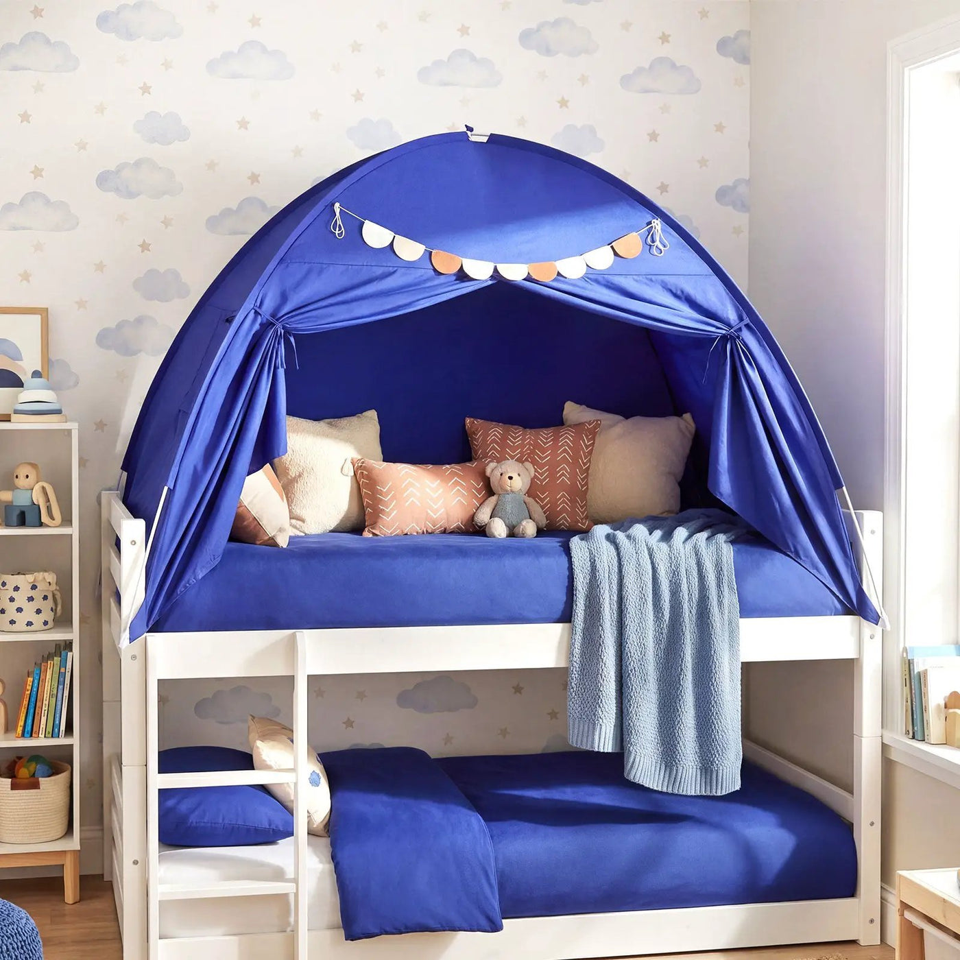 Twin Size Indoor Canopy Tent for Kids with 2 Window and Suits 3+ by DirectDeals