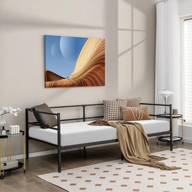 Twin Size Metal Daybed Frame for Living Room Bedroom by DirectDeals