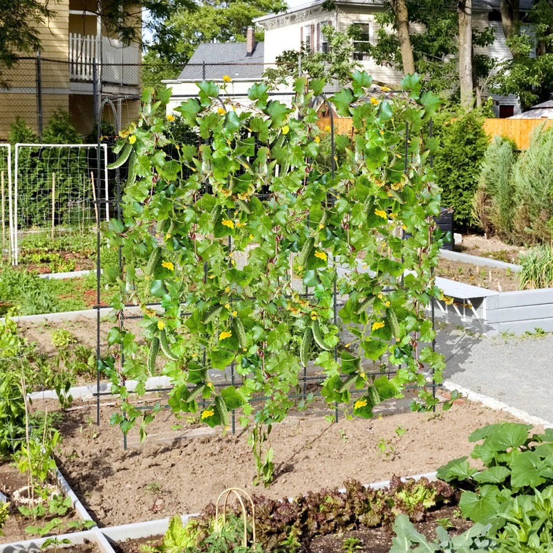 71 x 71 Inch U-Shaped Tall Garden Arched Trellis for Climbing Plants by DirectDeals