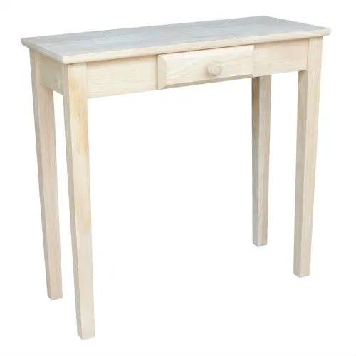 Unfinished Wood Writing Desk Laptop Tablet Sofa Table Entryway Bedroom by HomePacific