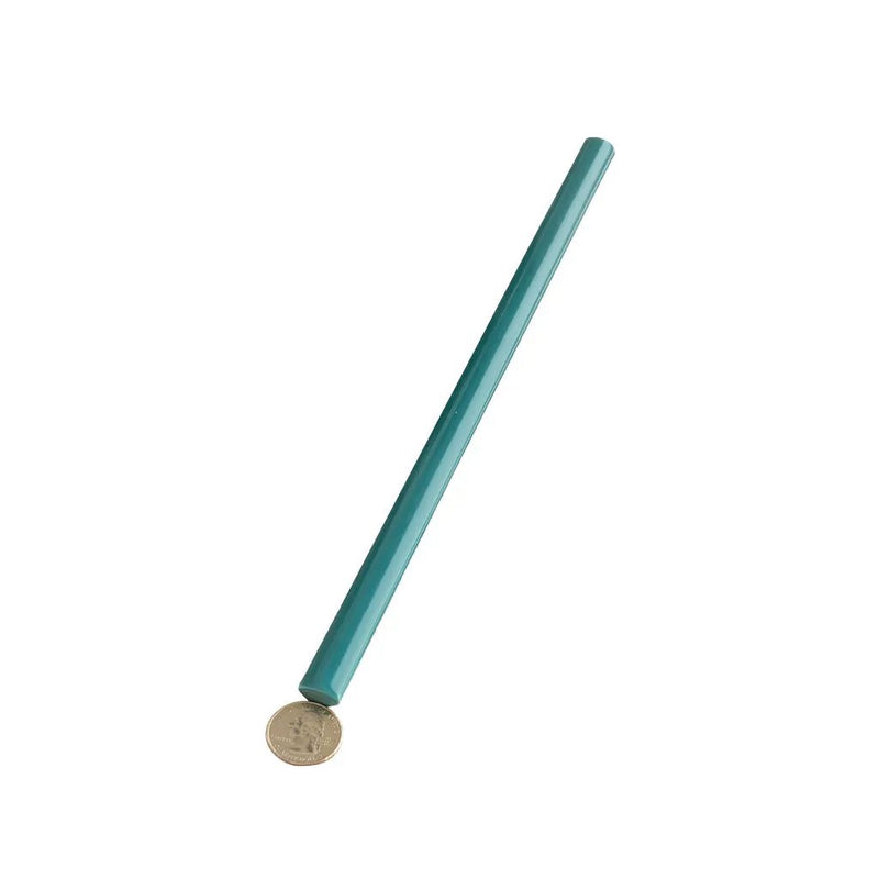 Turquoise Blue 0.6x12 Glossy Porcelain Bullnose Tile Trim (10 pack, 0.5 sq ft/case) by Apollo Tile
