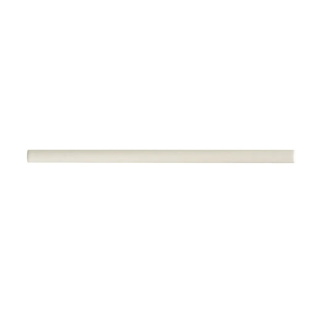 Pearl White 0.6x12 Glossy Porcelain Bullnose Tile Trim (10 pack, 0.5 sq ft/case) by Apollo Tile
