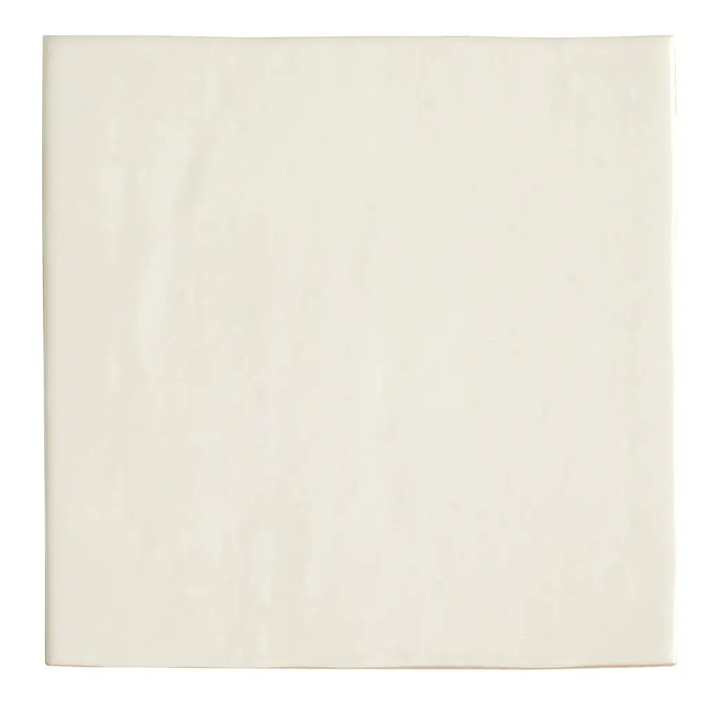 Pearl White 6x6 Glossy Square Porcelain Tile (19 pack, 4.65 sq ft/case) by Apollo Tile