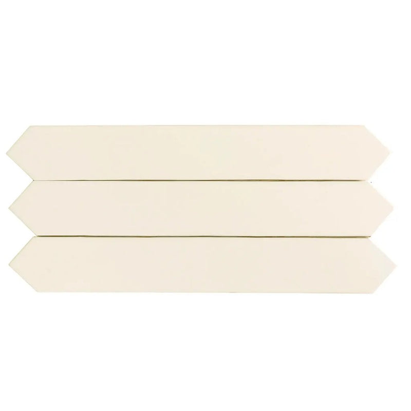 Pearl White 3x19 Glossy Picket Porcelain Tile (20 pack, 7.65 sq ft/case) by Apollo Tile