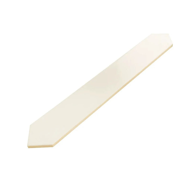 Pearl White 3x19 Glossy Picket Porcelain Tile (20 pack, 7.65 sq ft/case) by Apollo Tile