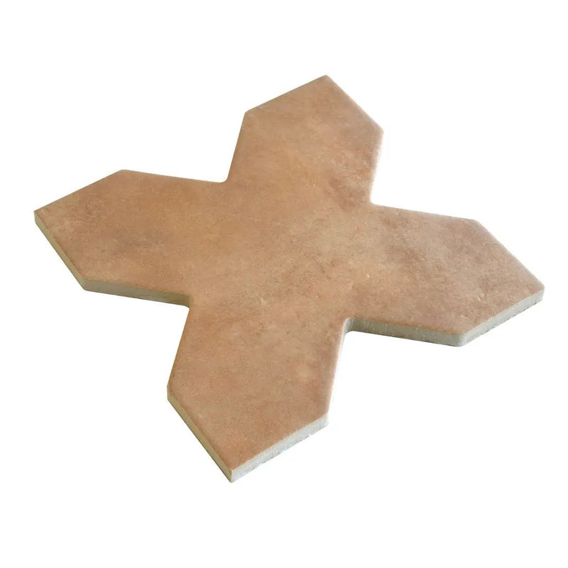 Terracotta 7x7 Matte Cross Porcelain Tile (16 pack, 5.6 sq ft/case) by Apollo Tile