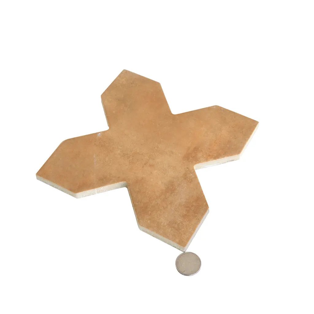 Terracotta 7x7 Matte Cross Porcelain Tile (16 pack, 5.6 sq ft/case) by Apollo Tile